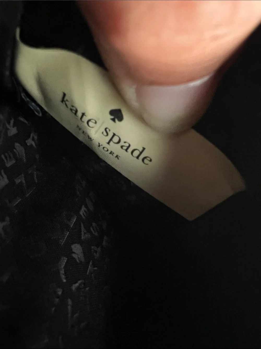 Kate Spade Gold Glitter Zip Key Pouch